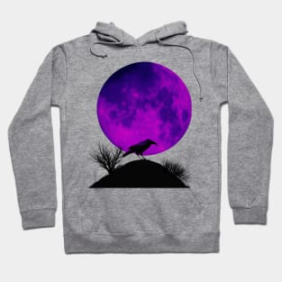 Raven and full moon Hoodie